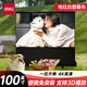 得力（deli）免安裝便攜式地拉投影幕布家用/戶外 100英寸16:9幕布一鍵開合適配堅果極米小米當(dāng)貝投影儀50445S