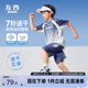 左西男童套裝速干運(yùn)動(dòng)夏裝2025新款兒童短袖籃球服兩件套潮 藍(lán)色 160