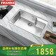 弗蘭卡（Franke） 304不銹鋼水槽單槽 廚房洗碗盆洗菜盆不銹鋼拉絲 龍頭套裝 裸槽（含下水） 740*480*218MM