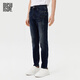 BG GLAMURB輕奢品牌男士牛仔褲春秋新款字母印花牛仔褲男直筒修身休閑長(cháng)褲 藍色CFC40修身 2XL 33175/84A