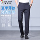 啄木鳥(niǎo)（TUCANO）休閑褲男士夏季純色商務(wù)時(shí)尚彈力修身百搭冰感長(zhǎng)西褲男裝 藏青 32