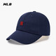 MLB棒球帽子夏季小LOGO軟頂鴨舌帽經(jīng)典情侶3ACPB045N-50NYS