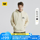 CAT卡特男士戶外休閑棉質(zhì)復(fù)古印花連帽衛(wèi)衣套衫城市輕戶外 米白色 L