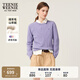 Teenie Weenie小熊卡通毛衣女2025冬季新款女毛衫 紫色 M