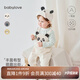 babylove嬰兒褲子春秋款純棉背帶褲寶寶休閑褲可愛造型長褲連體褲 搞怪熊貓 73 cm
