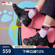 FILA 斐樂(lè)貓爪鞋4代女鞋老爹鞋情侶運(yùn)動(dòng)鞋復(fù)古時(shí)尚休閑鞋網(wǎng)面透氣 【女款】黑-BK 38