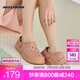 斯凱奇（Skechers）洞洞鞋女休閑外穿拖鞋戶外沙灘鞋透氣泡泡鞋鞋子輕質(zhì)軟彈 111514 111514-PCH 桃粉色 36