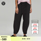 lululemon丨Loungeful 女士超寬松款高腰中長運(yùn)動褲 LW6CI7S 黑色 M /8