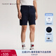 TOMMY HILFIGER【微彈直筒】夏季男裝經(jīng)典百搭商務(wù)簡(jiǎn)約休閑西褲短褲34855 藏青色DW5 34