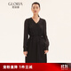歌莉婭（GOELIA）Gloria/歌莉婭   三醋酸拼接連衣裙  1A7L4K680 00B黑色 M