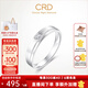 CRD克徠帝【現(xiàn)貨閃發(fā)】鉆戒鉑金鉆石戒指鉆石男戒婚戒 【Q00600-2】鉑金 男戒約8分