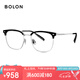 BOLON暴龍眼鏡王鶴棣同款復古眉架β鈦光學鏡近視眼鏡框男輕 BT6026B15