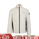 卡爾文·克萊恩（Calvin Klein）奢侈品男裝秋冬立領(lǐng)英倫氣質(zhì)百搭外套輕薄棉服男裝禮物 黃色 L