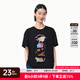 幻走（MOVEUP）2025春夏季新款.FUN系列圓領(lǐng)趣味印花設(shè)計(jì)師短款T恤女 夜黑 L