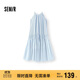 森馬（Semir）連衣裙女海邊度假掛脖兩穿長(cháng)裙2025夏季蝴蝶結初戀裙109325114011