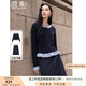 香影法式輕熟風(fēng)套裝女2025春秋新款藏青毛衣針織開(kāi)衫半身裙兩件套 藏青 S