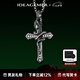 IDEAGEMER【騰蛇系列】925銀十字架項(xiàng)鏈男復(fù)古原創(chuàng)小眾設(shè)計(jì)蛇年本命年吊墜 925銀騰蛇十字架吊墜-鋼鏈-50CM