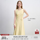 自巧【悅己小白裙】小個子斜裁白色連衣裙女夏2025夏新款無袖裙子 奶油黃 M （4碼） 拍前請聯(lián)系客服確認(rèn)