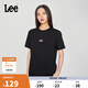Lee25新品經(jīng)典日常字母Logo印花摩登中性男女同款短袖T恤