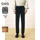 GXG男裝【四面彈】商務(wù)西褲男褲長(zhǎng)褲25春新品 黑色 175/L