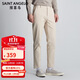 報喜鳥男士時尚休閑褲中腰厚款百搭九分錐形褲子ETD234218S白34