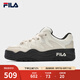 FILA 斐樂(lè)官方女鞋ROSETTA摩登板鞋春新款斑斕鞋運(yùn)動(dòng)鞋休閑鞋 奶白/杏仁奶白-GA 37.5