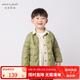 MARC&JANIE馬克珍妮新款童裝兒童春秋裝男女童超輕保暖羽絨服外套221062 草綠 110
