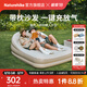 Naturehike挪客懶月帶枕自動充氣沙發(fā)懶人床墊戶外露營充氣墊床午休家用睡墊 雙人/夏日沙