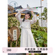 紫涵（ZIHAN）紫涵新中式氣質(zhì)套裝裙女夏季輕國(guó)風(fēng)吊帶連衣裙罩衫兩件套 皦玉白 XL