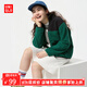 優(yōu)衣庫【狂歡價(jià)】童裝男童女童搖粒絨拉鏈茄克長(cháng)袖外套夾克480184 55 青綠色 160