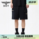 BOY LONDON25新款夏季男女同款刺繡黑色簡約時尚潮牌高街休閑短褲N13018 黑色 M