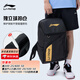 李寧（LI-NING） 新款羽毛球包手提雙肩背包大容量男女多功能羽毛球包運(yùn)動網(wǎng)球包 黑金背包雙肩【鞋倉，球拍倉】