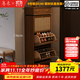冬木實(shí)木超薄鞋柜門(mén)口入戶(hù)柜家用翻斗鞋架玄關(guān)收納柜簡(jiǎn)約防塵藤編鞋柜 翻斗式雙層擴容-60CM-胡桃色