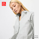 優(yōu)衣庫(kù)女裝全棉襯衫/長(zhǎng)袖襯衣薄外套通勤長(zhǎng)絨棉新款479078 55 青綠色 S /155/80A