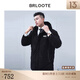 巴魯特（Brloote）男士羽絨服休閑時(shí)尚不規則白鵝絨保暖外套秋冬 黑色 175/96A