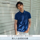 Calvin KleinJeans夏季男士商務(wù)休閑ck鑲邊翻領(lǐng)年輕多色短袖T恤POLO衫J319183 C5G-海軍藍 L （建議150-170斤）