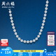 周六福（ZLF）S925銀飾項(xiàng)鏈女光珠鏈無(wú)吊墜百搭簡(jiǎn)約銀飾圓珠素鏈配飾 素鏈45cm