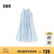 森馬（Semir）連衣裙女海邊度假掛脖兩穿長裙2025夏季蝴蝶結(jié)初戀裙109325114011