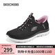 斯凱奇（Skechers）閃穿鞋女鞋夏季網(wǎng)面透氣健步鞋一腳蹬運(yùn)動(dòng)跑步鞋軟底休閑鞋150284