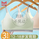 貓人少女內(nèi)衣女文胸女童發(fā)育期初高中學(xué)生無痕小背心運(yùn)動(dòng)防震胸罩綠L