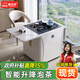 潮功夫陽(yáng)臺茶桌巖板現代簡(jiǎn)約茶車(chē)移動(dòng)升降功夫泡茶臺燒水壺一體桌椅組合 升降折疊茶桌