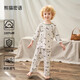 歐孕兒童睡衣套裝2025夏季新款薄款純棉寶寶家居服男童女童空調服 熊貓密語(yǔ)【7A抗菌棉】 80 【建議身高80-90cm】開(kāi)肩款