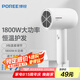 飛科博銳電吹風(fēng)機家用大功率吹風(fēng)筒恒溫護(hù)發(fā)小巧便捷三檔冷熱風(fēng)電吹風(fēng) 簡白PH1621