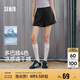 森馬（Semir）休閑褲女涼感寬松顯瘦夏季2025吸濕速干開叉質(zhì)感短褲109325125001