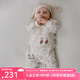 OAK FAMILY夾棉連體衣嬰兒棉服秋冬裝新生兒保暖百天男女寶寶柔暖滿月衣服 無帽子 梨果莊園【和式款】 52cm