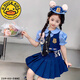 哈羅小黃鴨  HAL.DUCK兔子警官衣服兒童裝瘋狂動物城cos服裝JK穿搭女童朱迪套裝 三件套裙 100 cm