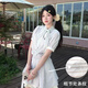 茯見(jiàn)韓系條紋襯衫連衣裙子女夏季2025新款miu系穿搭獨(dú)特漂亮絕美短裙 圖片色M碼