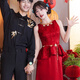 枝己新中式秀禾服新娘2025新款結婚禮服訂婚衣服女回門出閣服敬酒服 HF058(贈隨機腰帶1條) M