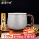 銀器時代 養(yǎng)生銀杯足銀999咖啡杯花茶杯多用途手工錘紋大號主人杯銀茶杯子 90克+證書 130ml 1只