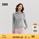 森馬森柔毛衫|毛衣女高領(lǐng)純色冬季2024新款緊身打底衫顯瘦小心機(jī) 中花灰00510 170/92A/XL